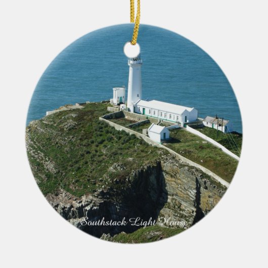 Southstack Light House Wales. Keramikornament (Vorne)