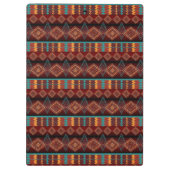 Southvestern geometrisches Muster ethnischer Klemmbrett (Rückseite)