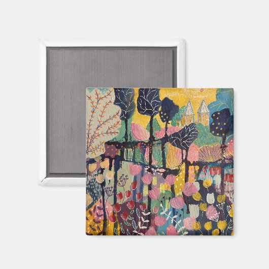 Southwell Minster aus Westgate Magnet (Vorderseite/Rückseite)