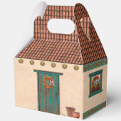 Southwest Adobe and Terracotta Tile House Design Geschenkschachtel (Rückseite)