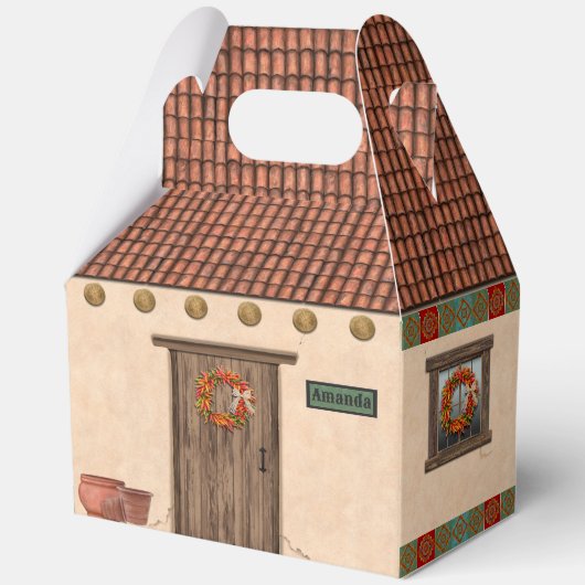 Southwest Adobe and Terracotta Tile House Design Geschenkschachtel (Vorderseite)
