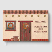 Southwest Adobe Hacienda Personalized Gästebuch (Vorderseite)