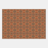Southwest American Indian Inspired Art Pattern Geschenkpapier Set (Vorderseite 3)