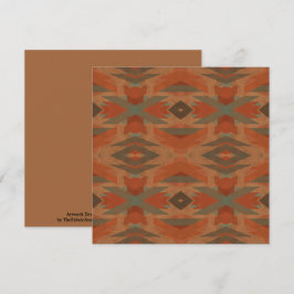 Southwest American Indian Inspired Art Pattern Karte
