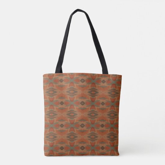 Southwest American Indian Inspired Art Pattern Tasche (Rückseite)