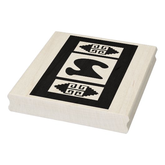 Southwest Aztec Large Briefmarke Tool - Nummer 3 Gummistempel (Stempel)