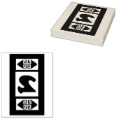 Southwest Aztec Large Briefmarke Tool - Nummer 3 Gummistempel (Stempel)