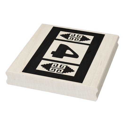 Southwest Aztec Large Briefmarke Tool - Nummer 4 Gummistempel (Stempel)