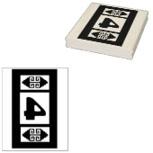 Southwest Aztec Large Briefmarke Tool - Nummer 4 Gummistempel (Stempel)