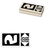 Southwest Aztec Nummer 5 Design Stempel (Stempel)