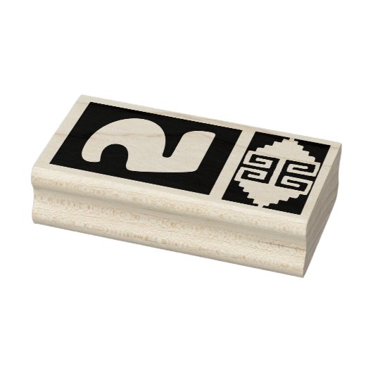 Southwest Aztec Nummer 5 Design Stempel (Stempel)