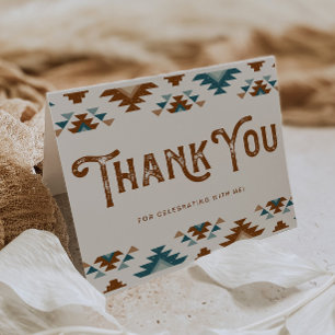 Southwest Baby Dusche Vielen Dank Cowboy Baby Dankeskarte