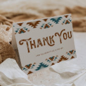 Southwest Baby Dusche Vielen Dank | Cowboy Baby Dankeskarte