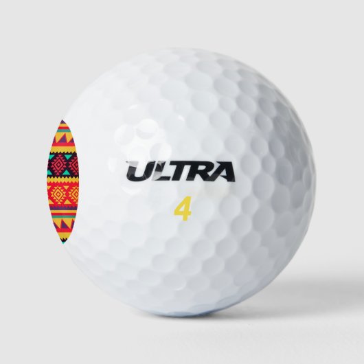 Southwest Blanket Pattern Golf Balls Golfball (Logo)
