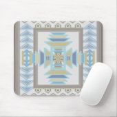 Southwest Blues Indian Blanket Art Design Mousepad (Mit Mouse)