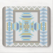 Southwest Blues Indian Blanket Art Design Mousepad (Vorne)