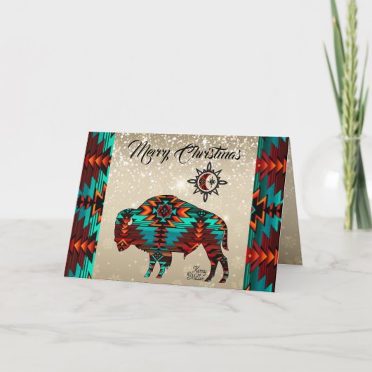 Southwest Buffalo Ferienkarte Feiertagskarte (Vorderseite)