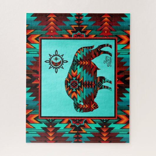 Southwest Buffalo Jigsaw Puzzle (Vertikal)