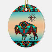 Southwest Buffalo Keramik Ornament (Links)