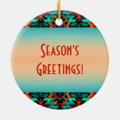 Southwest Buffalo Keramik Ornament (Hinten)