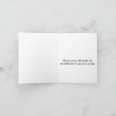 Southwest Canyon Colors Earthy Natural Karte (Innenseite)