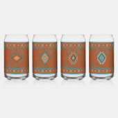 Southwest Canyons Diamond Designs Can Glass Set Dosenglas (Hinten)