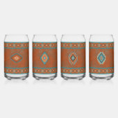 Southwest Canyons Diamond Designs Can Glass Set Dosenglas (Vorderseite)