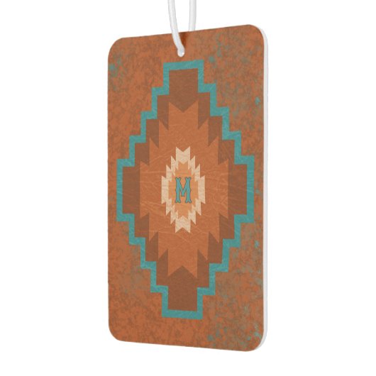 Southwest Canyons Geometric Diamond Custom Initial Autolufterfrischer (Links)