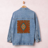 Southwest Canyons Geometric Diamond Design Jeansjacke (Hangar)