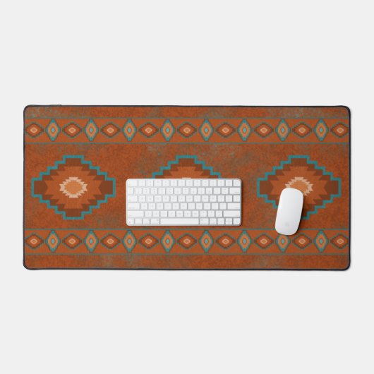Southwest Canyons Geometric Diamond Design Schreibtischunterlage (Tastatur & Maus)