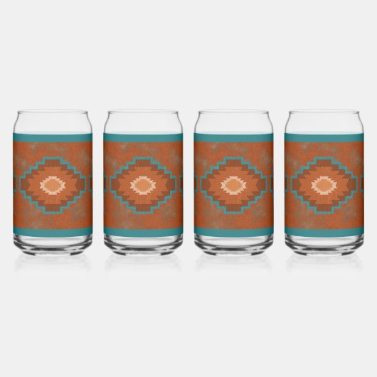 Southwest Canyons Turquoise Diamond Design Dosenglas (Links)