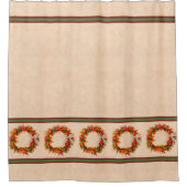 Southwest Chile Kranz auf Adobe Wall Duschvorhang (Vorderseite)