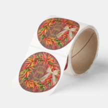 Southwest Chile Peppers Ristra Wreath Personalized