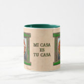 Southwest Chile Peppers Ristra Wreath Personalized Tasse (Zentrum)