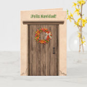 Southwest Chile Ristra Wreath Holiday Christmas  Karte (Gelbe Blume)