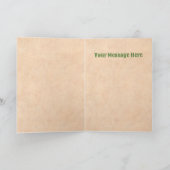 Southwest Chile Ristra Wreath on Rustic Wood Door Karte (Innenseite)