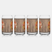 Southwest Chile Ristra Wreath on Wood Personalized Dosenglas (Rechts)