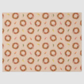 Southwest Chile Ristra Wreaths and Peppers Pattern Seidenpapier (Vorderseite)