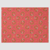 Southwest Chile Ristra Wreaths and Peppers Pattern Seidenpapier (Vorderseite)