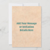 Southwest Chile Wreath Rustic Blue Door Holiday Einladung (Rückseite)