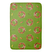 Southwest Chile Wreaths and Peppers Customizeable Badematte (Vorderseite Vertikal)