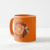 Southwest Colorful Chile Wreath Personalized Tasse (Vorderseite Links)