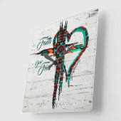 Southwest Cross Square Wall Clock Quadratische Wanduhr (Winkel)