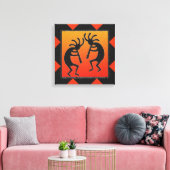 Southwest Dancing Kokopelli Design Leinwanddruck (Insitu (Wohnzimmer))