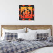 Southwest Dancing Kokopelli Design Leinwanddruck (Insitu (Schlafzimmer))