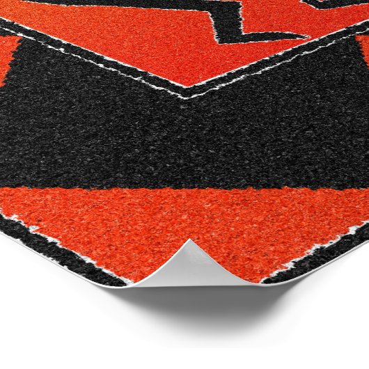 Southwest Dancing Kokopelli Design Poster (Ecke)