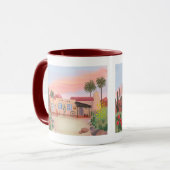 Southwest Desert Cactus Adobe House Tasse (Vorderseite Links)