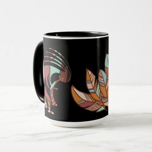 Southwest Feathers Kokopelli Tasse (Vorderseite Links)
