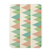 Southwest Geo Step | Aquamarine Dreiecke und Koral Magnet (Vertikal)