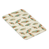 Southwest Geo Step | Geometrisches Federmuster Magnet (Rechte Seite)